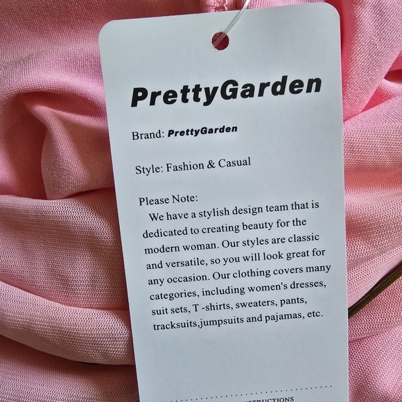 Prettygarden Elegant Bodycon Pink Ruched Bodycon Dress - Picture 9 of 13